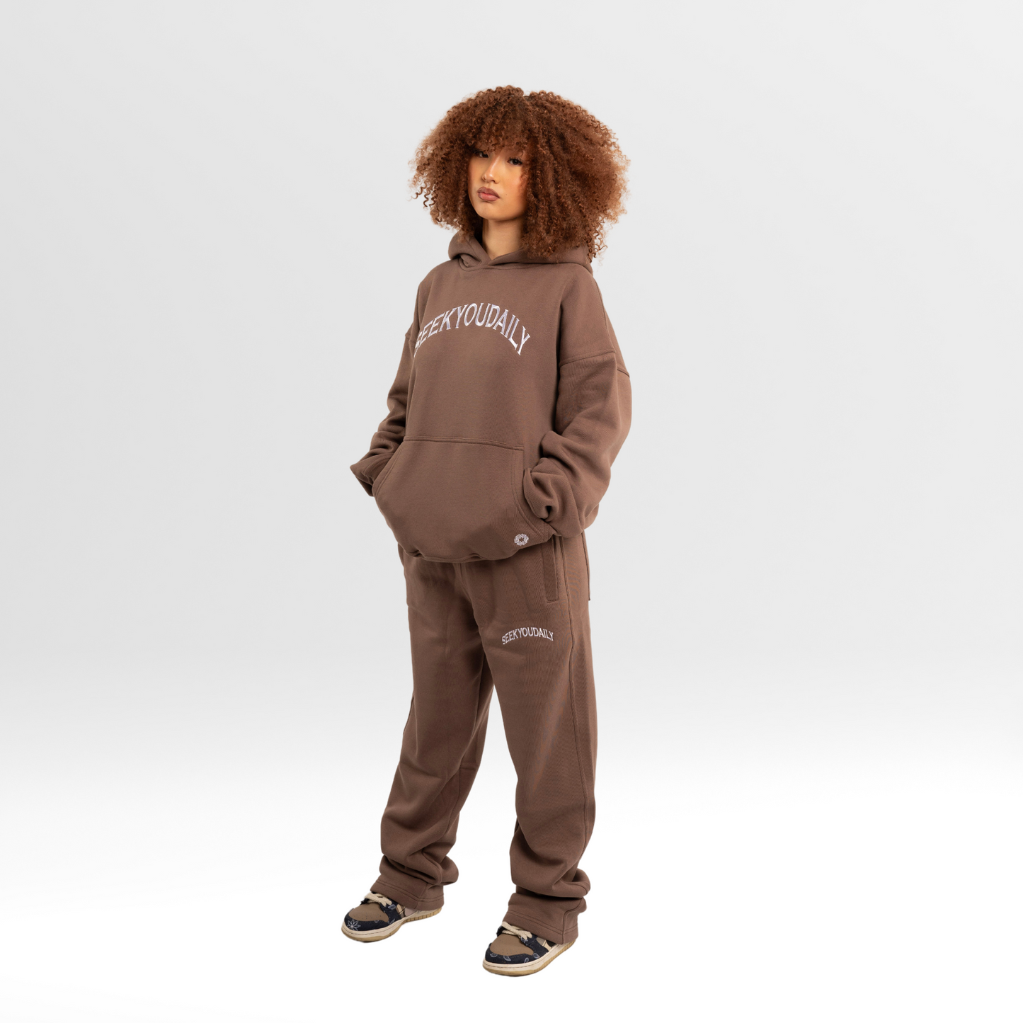 NO FEAR IN LOVE TRACKSUIT - TAUPE