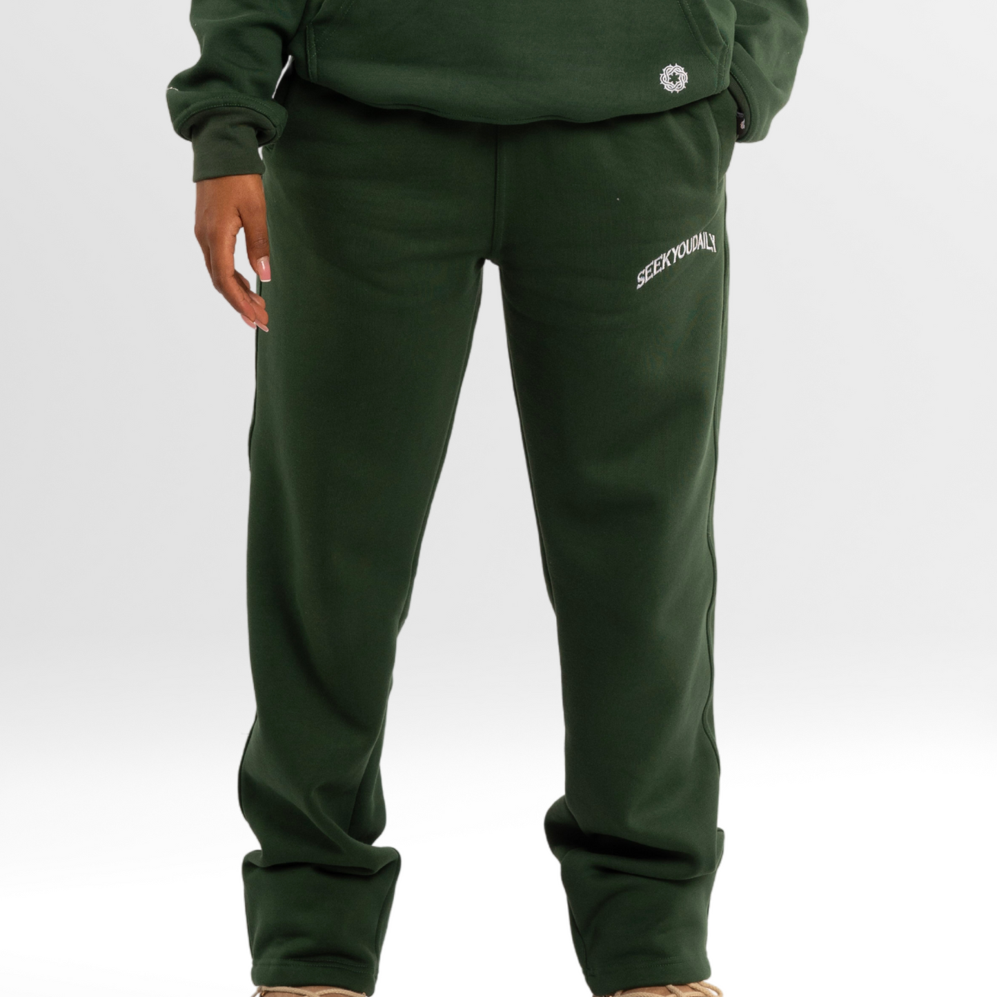 SEEKYOUDAILY SWEATPANTS - EMERALD GREEN