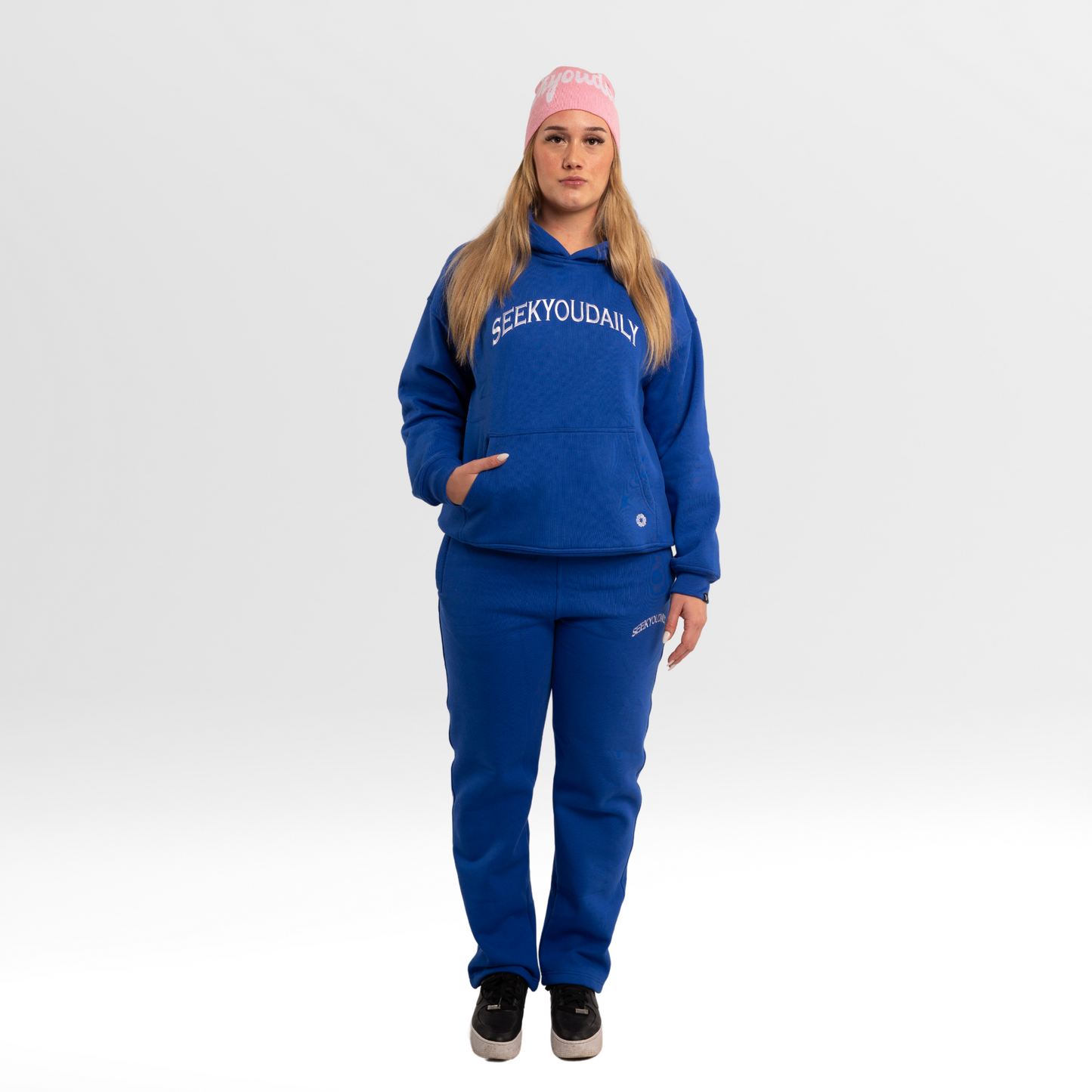 SEEKYOUDAILY SWEATPANTS - NAVY BLUE