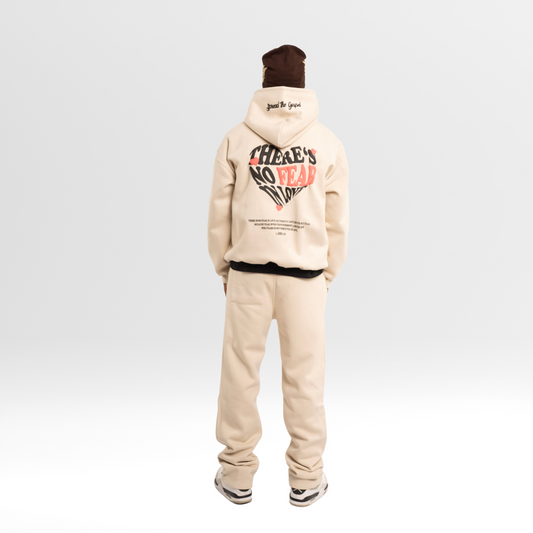 NO FEAR IN LOVE TRACKSUIT - CREAM