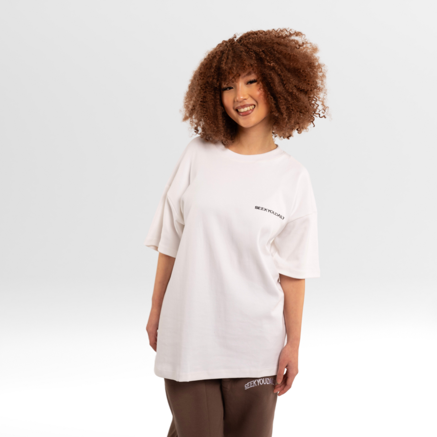 NO FEAR IN LOVE OVERSIZE SHIRT - WHITE